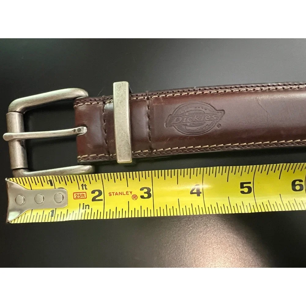 Dickies Mens Brown Genuine Leather Belt Size 42 Workwear Casual 11DI02F8‎